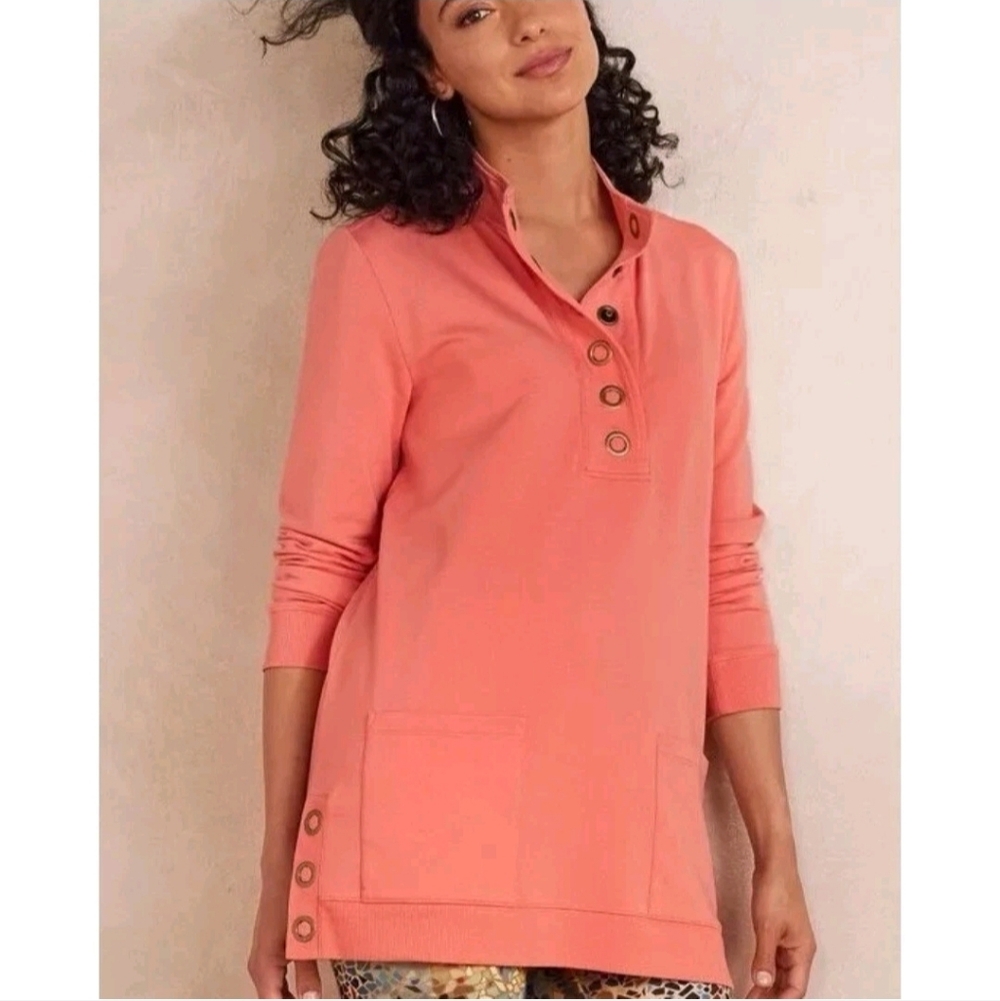 Soft Surroundings Lakshmi Pullover Tunic Top